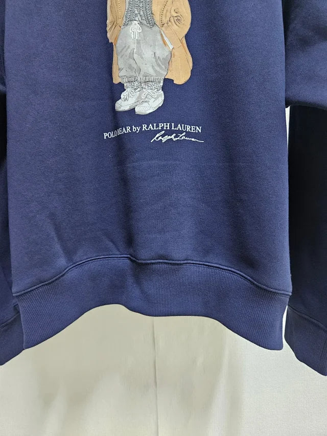 Sudadera clásica con capucha de oso de la marina