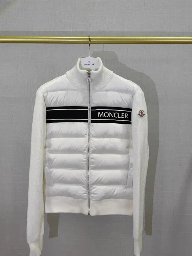 Chaqueta híbrida acolchada de punto