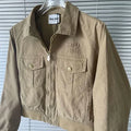 Chaqueta unisex color caqui con cremallera