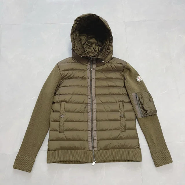 Sudadera híbrida de punto con capucha