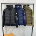 Sudadera híbrida de punto con capucha