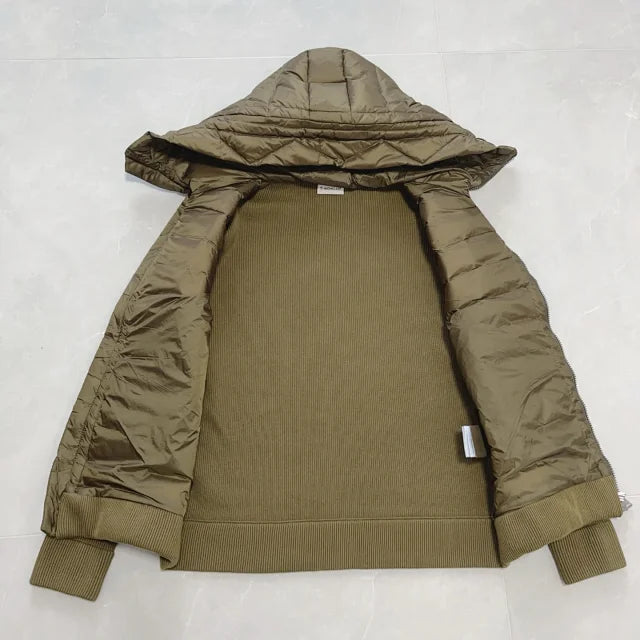 Sudadera híbrida de punto con capucha