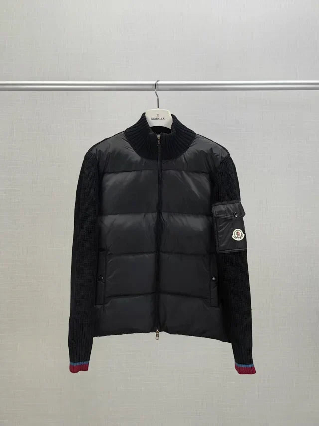 Chaqueta híbrida de punto de plumón