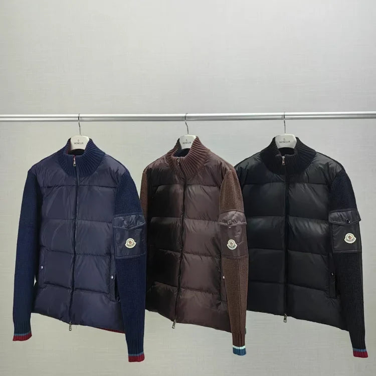 Chaqueta híbrida de punto de plumón