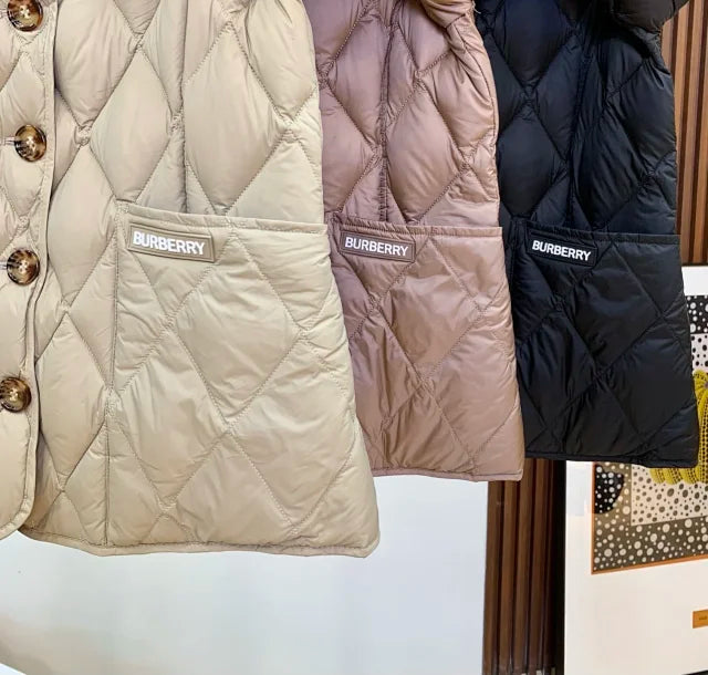 Chaqueta acolchada de rombos