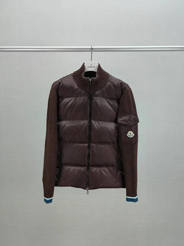 Chaqueta híbrida de punto de plumón