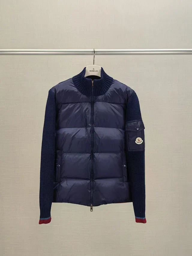 Chaqueta híbrida de punto de plumón