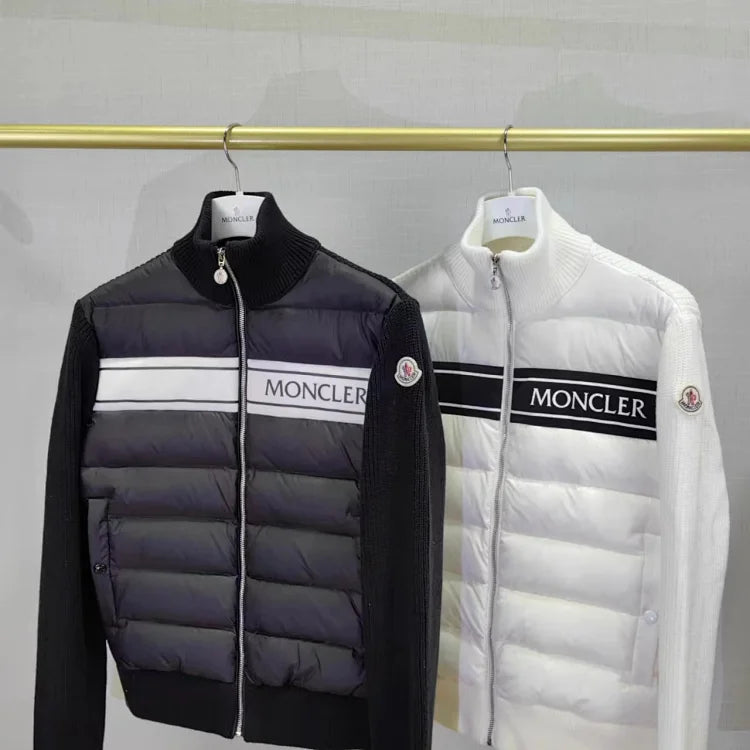 Chaqueta híbrida acolchada de punto