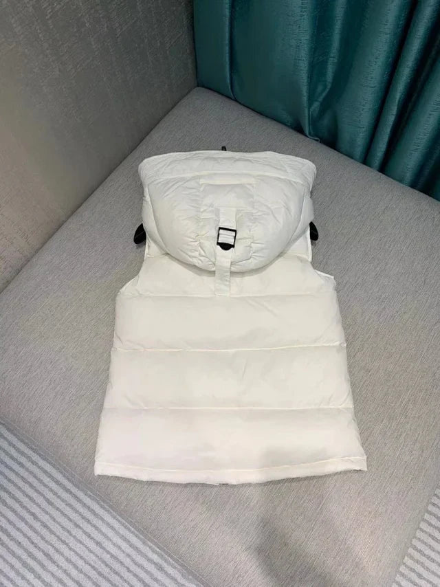 Chaleco con capucha para mujer