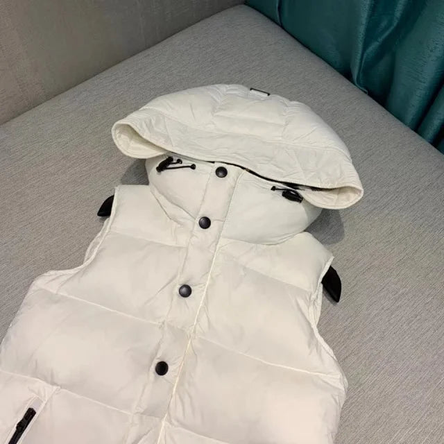 Chaleco con capucha para mujer