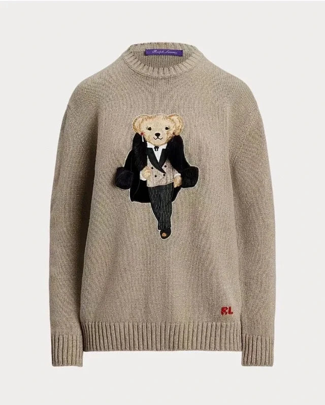 Suéter de punto Tuxedo Bear
