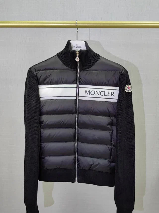 Chaqueta híbrida acolchada de punto