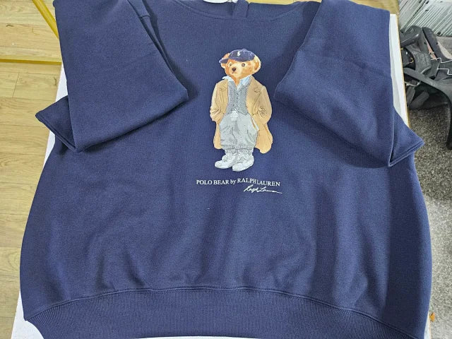 Sudadera clásica con capucha de oso de la marina