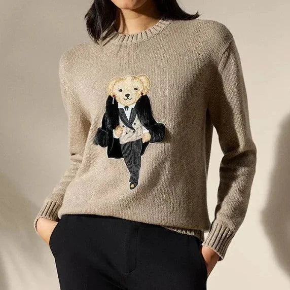 Suéter de punto Tuxedo Bear