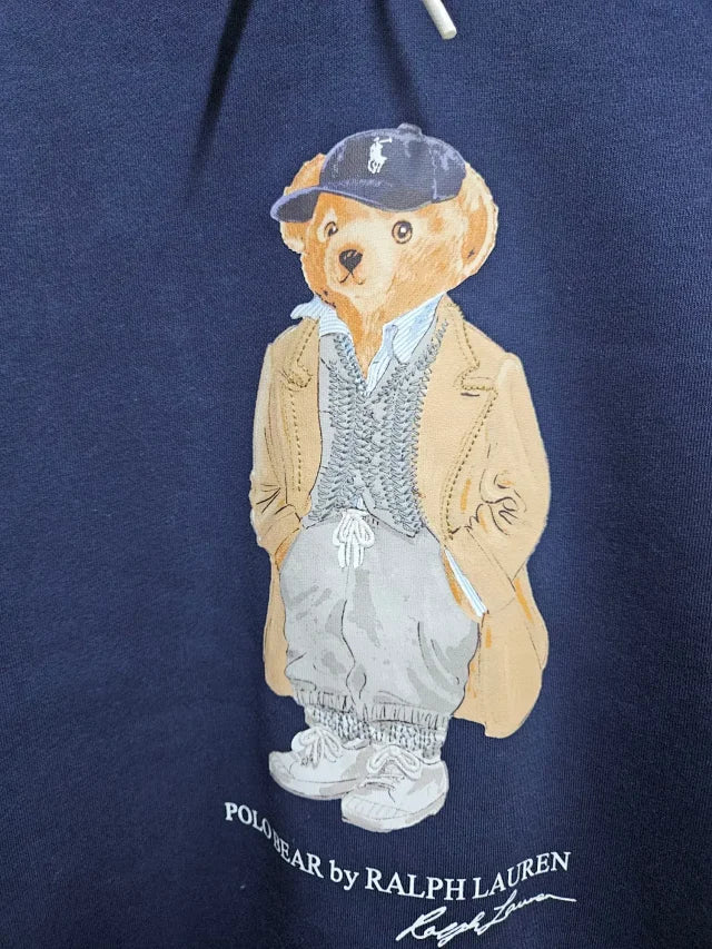 Sudadera clásica con capucha de oso de la marina