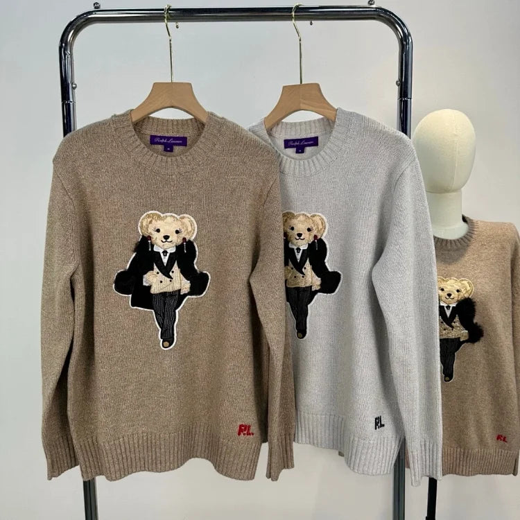 Suéter de punto Tuxedo Bear