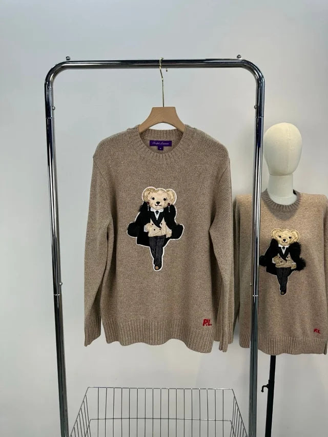 Suéter de punto Tuxedo Bear