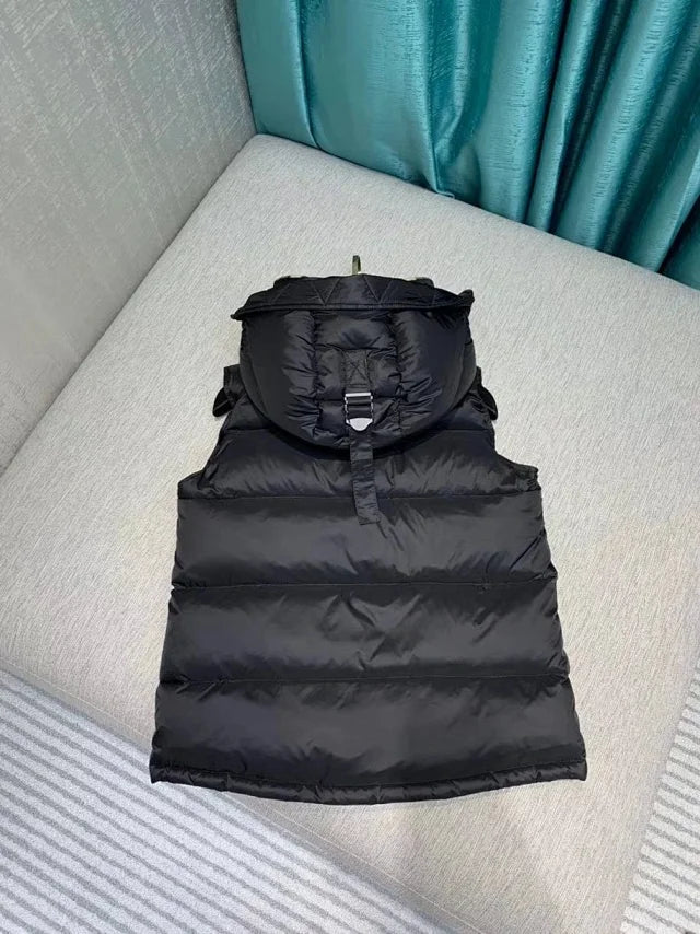 Chaleco con capucha para mujer