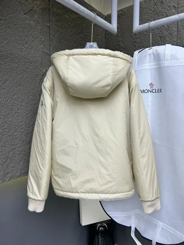 Chaqueta con capucha y cremallera de forro polar Teddy