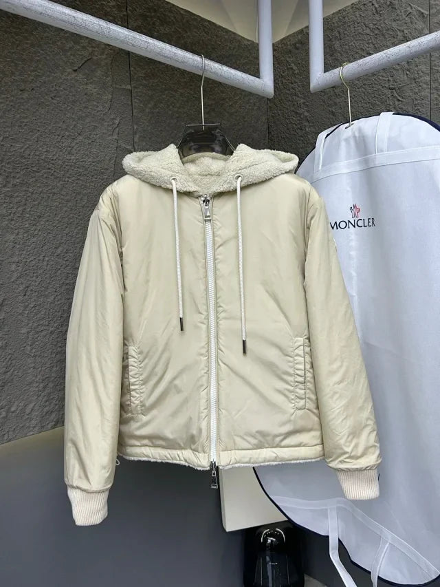 Chaqueta con capucha y cremallera de forro polar Teddy