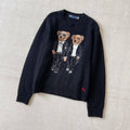 Suéter de punto Black Duo Bear