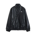 Chaqueta bomber de cuero mate