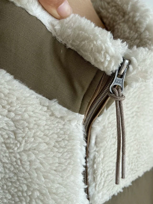 Chaqueta polar con cremallera para hombre