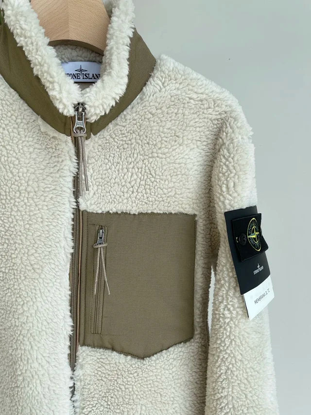 Chaqueta polar con cremallera para hombre