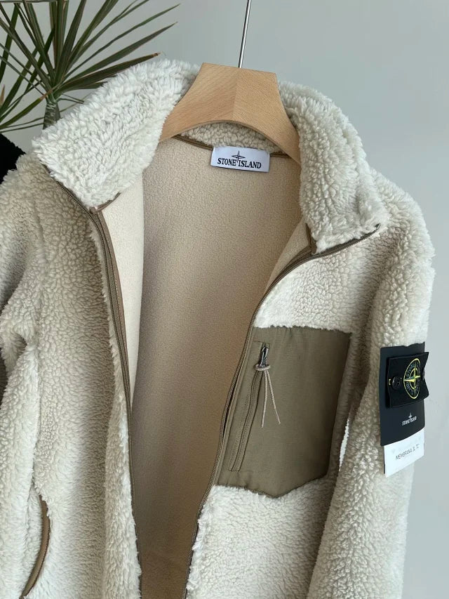 Chaqueta polar con cremallera para hombre