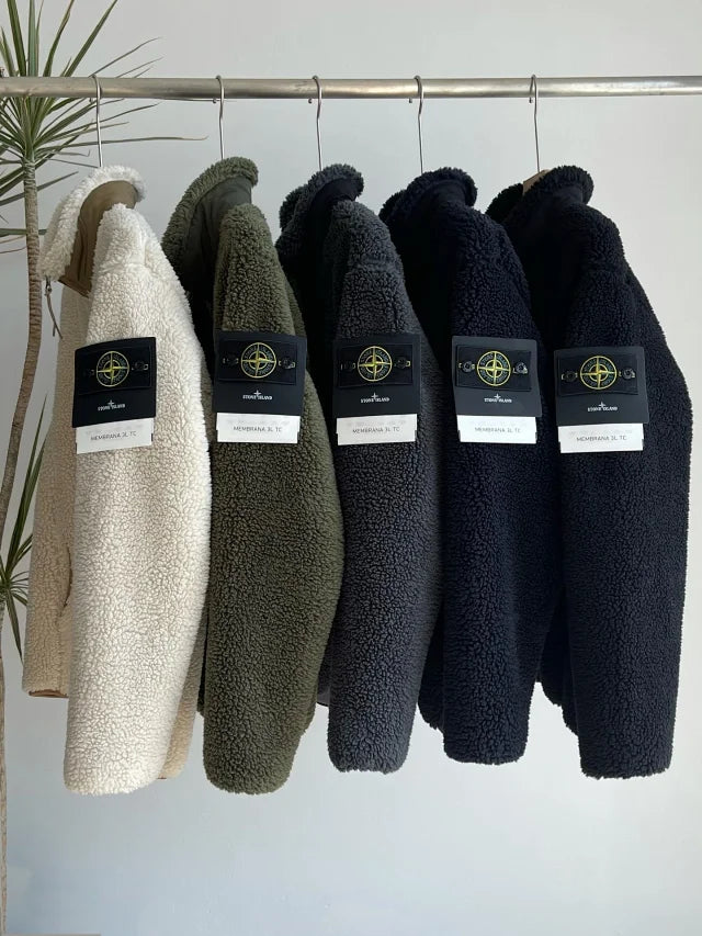 Chaqueta polar con cremallera para hombre