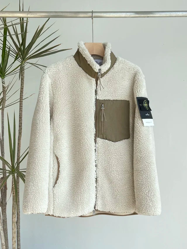 Chaqueta polar con cremallera para hombre